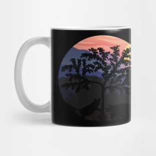 Pigs in sunset Mug